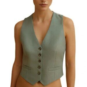 Banana Republic Tailored Veat in Sage Green sz 8 Women's NWOT